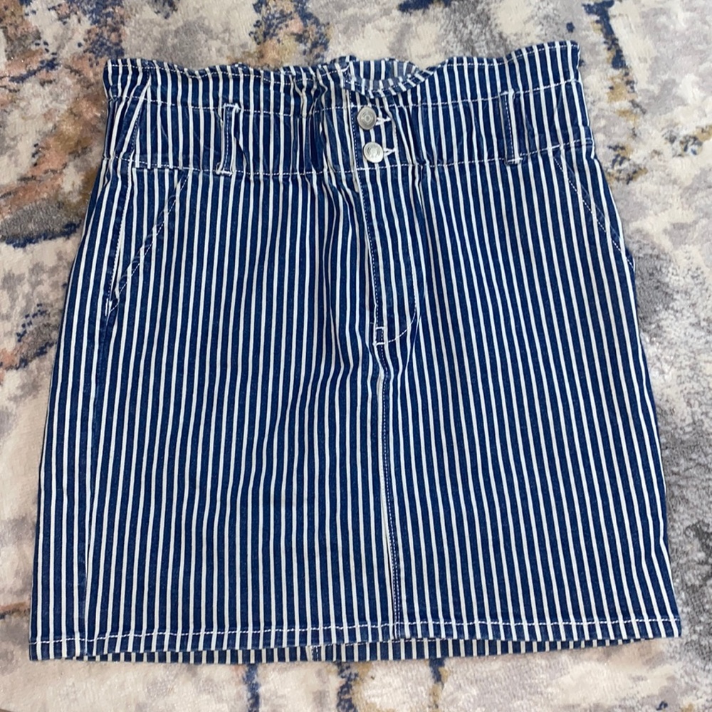 Jean skirt striped